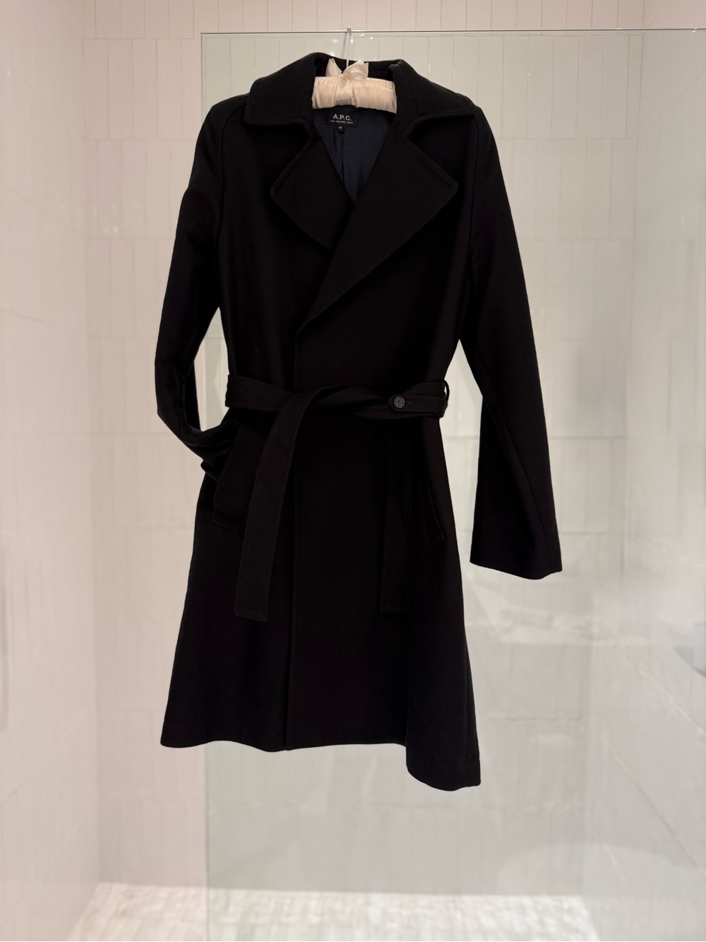 A.P.C. Black Jacket| Sz40| 3/4 Length. Most Flattering + Fall/Winter Essential.